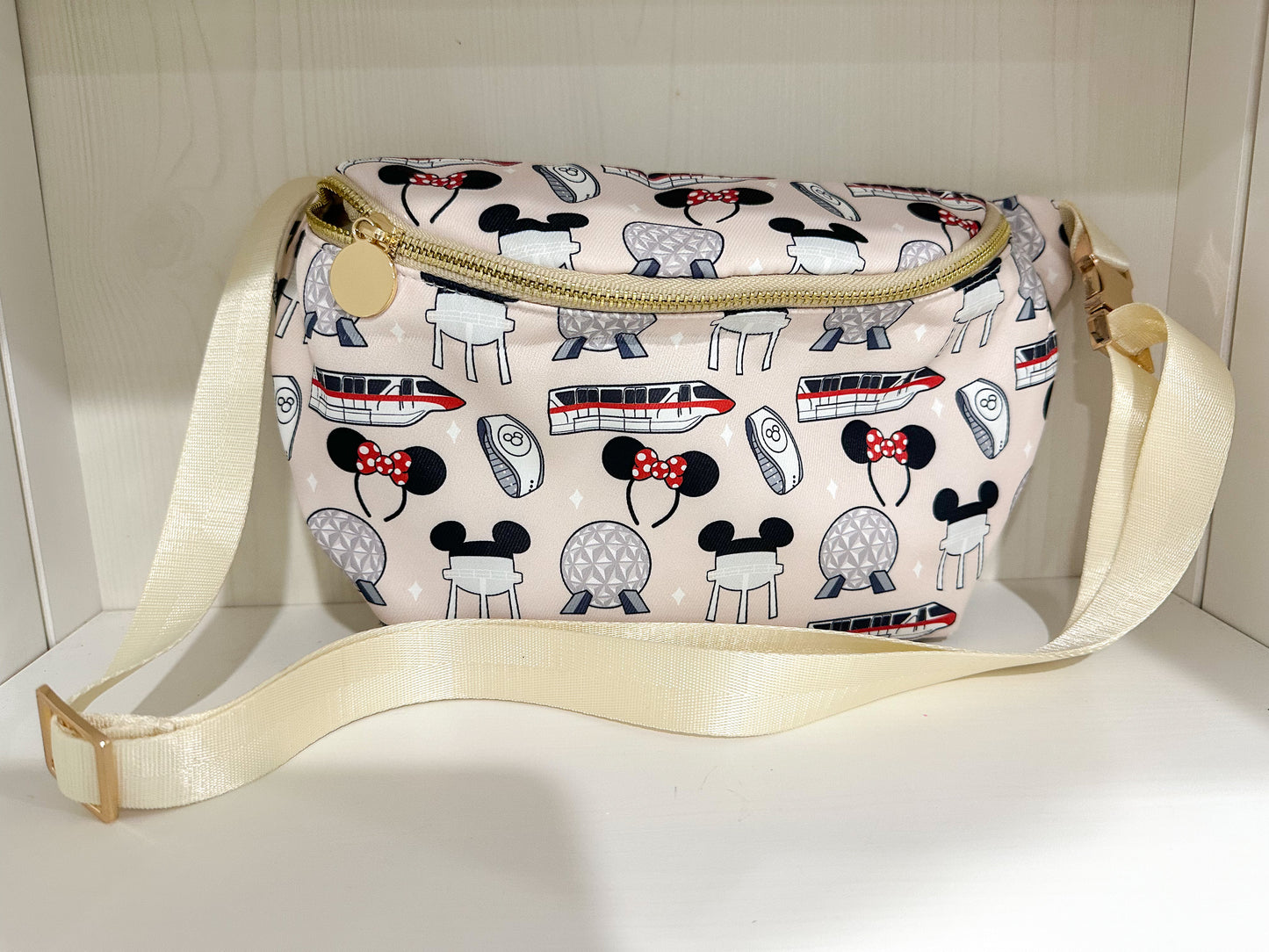 Beige Magical Parks Fanny Pack